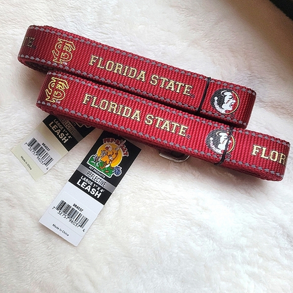 🏈Florida State Seminoles - Nylon Leash, Large. NCAA Football!!!